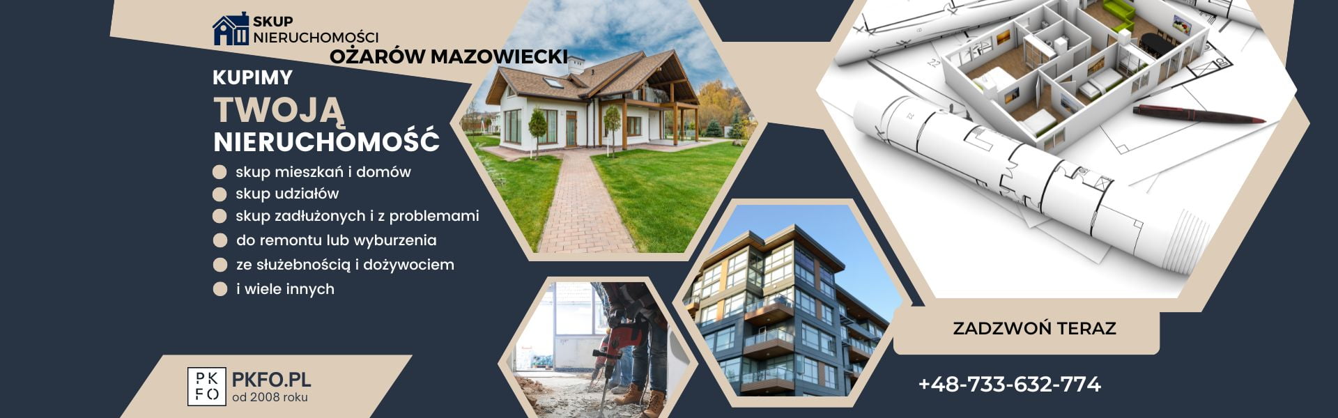 skup nieruchomości ożarów mazowiecki, oferta skupu